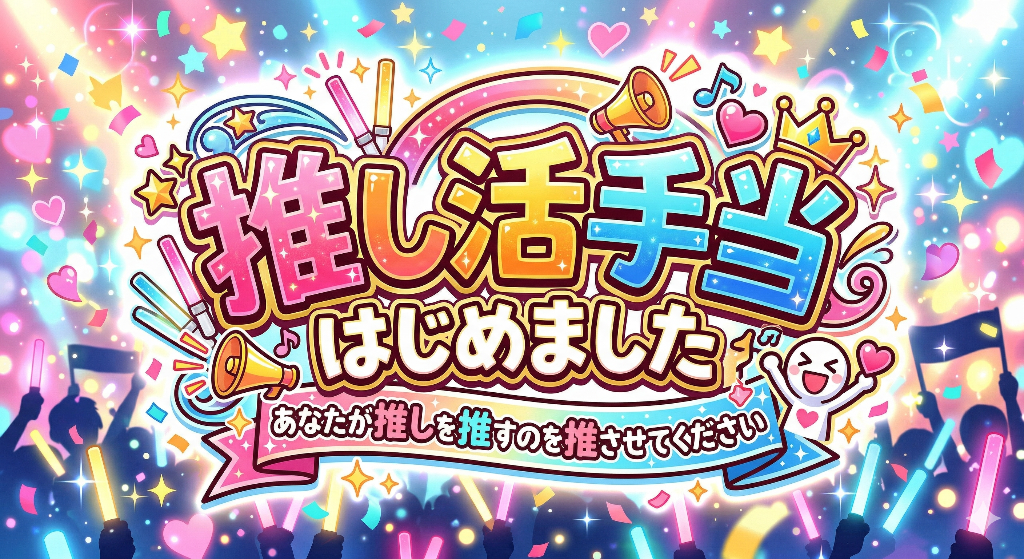 推し活手当はじめました - あなたが推しを推すのを推させてください